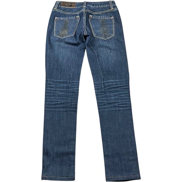 Christian Audigier Y2K Vintage Rhinestone Jeans - Picture 3 of 7
